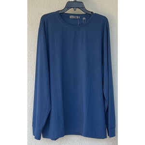 G/FORE Men's Long Sleeve Luxe Crewneck Mid Layer Golf Sweater SIZE 2XL Storm NWT